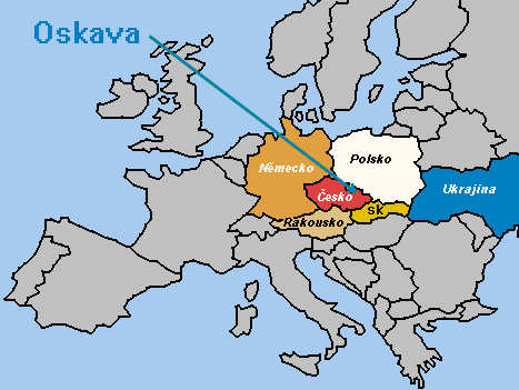 Mapa Evropy